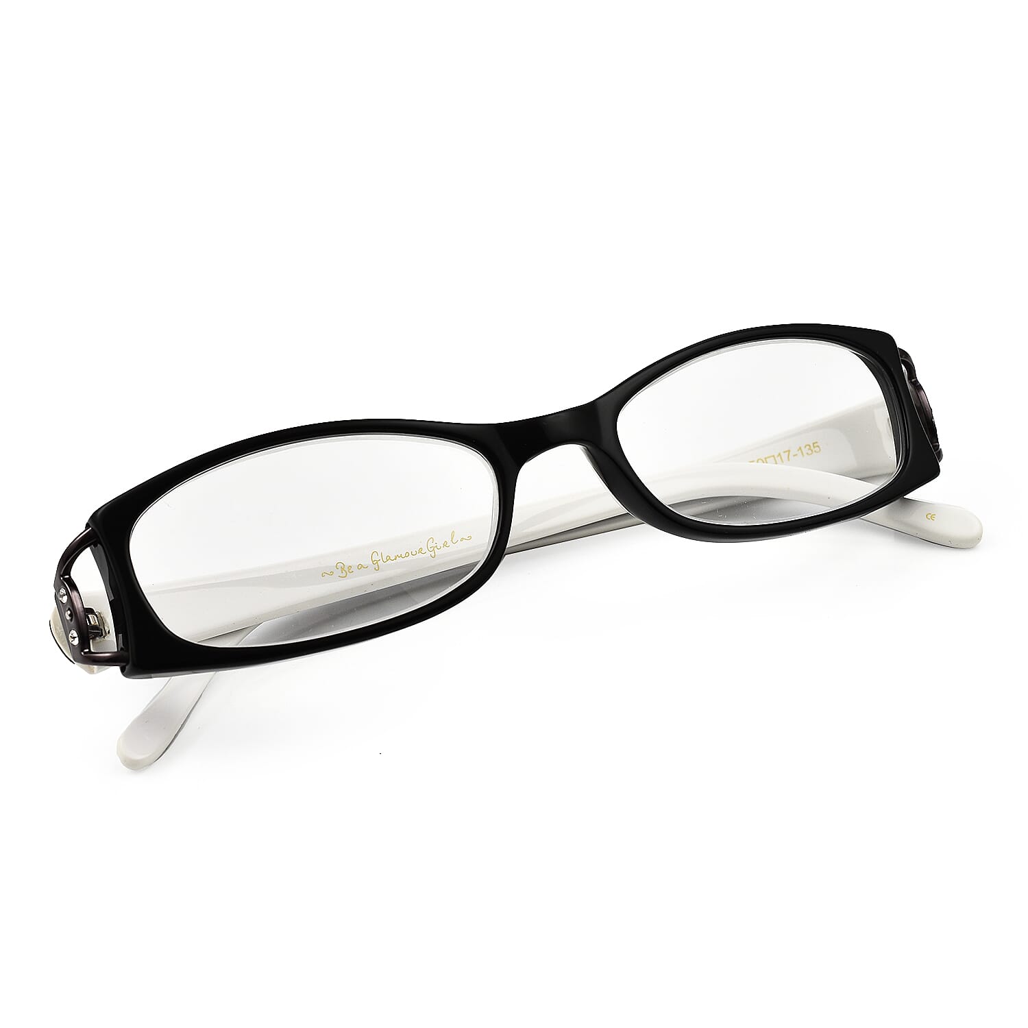 Designer Closeout - Lulu Guinness Reading Glasses (-2.5) - Black White