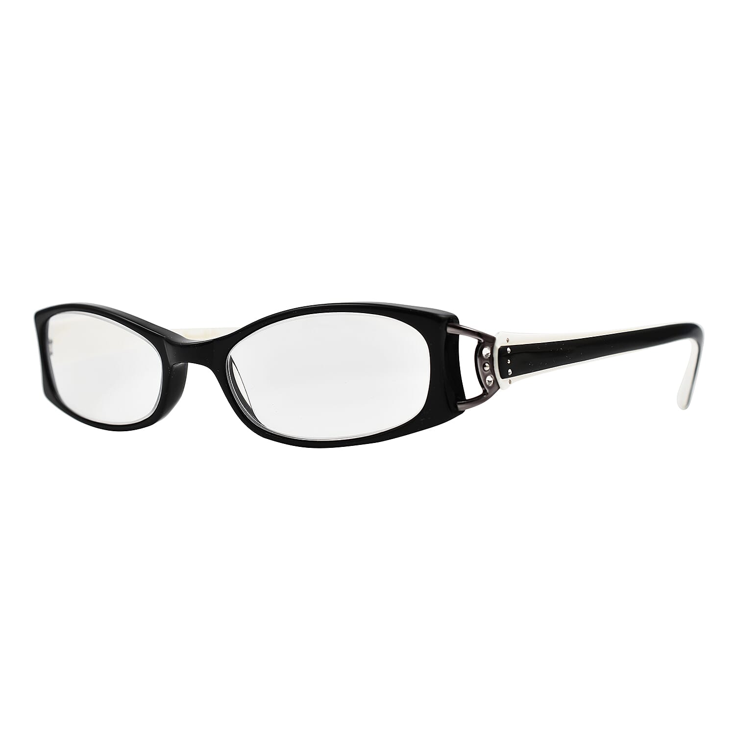 Designer Closeout - Lulu Guinness Reading Glasses (-3.5) - Black White