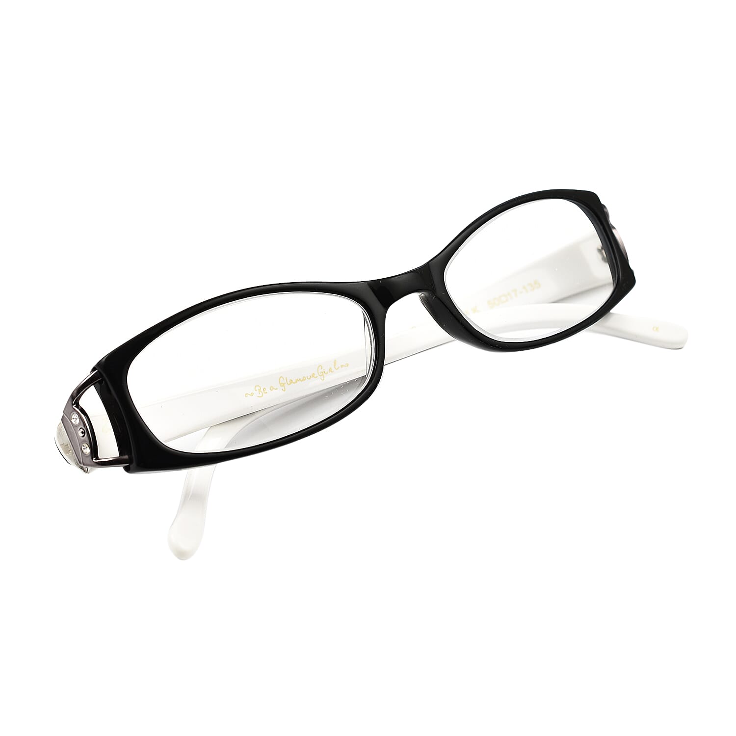 Designer Closeout - Lulu Guinness Reading Glasses (-3.5) - Black White