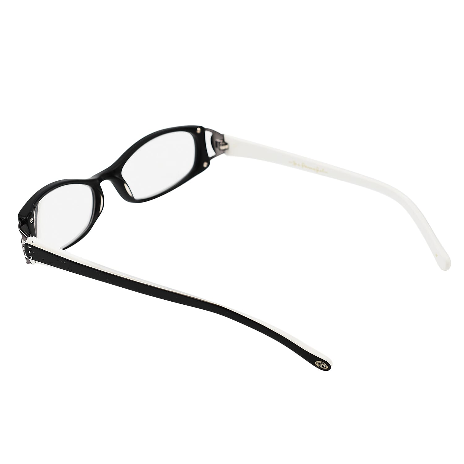 Designer Closeout - Lulu Guinness Reading Glasses (-3.5) - Black White