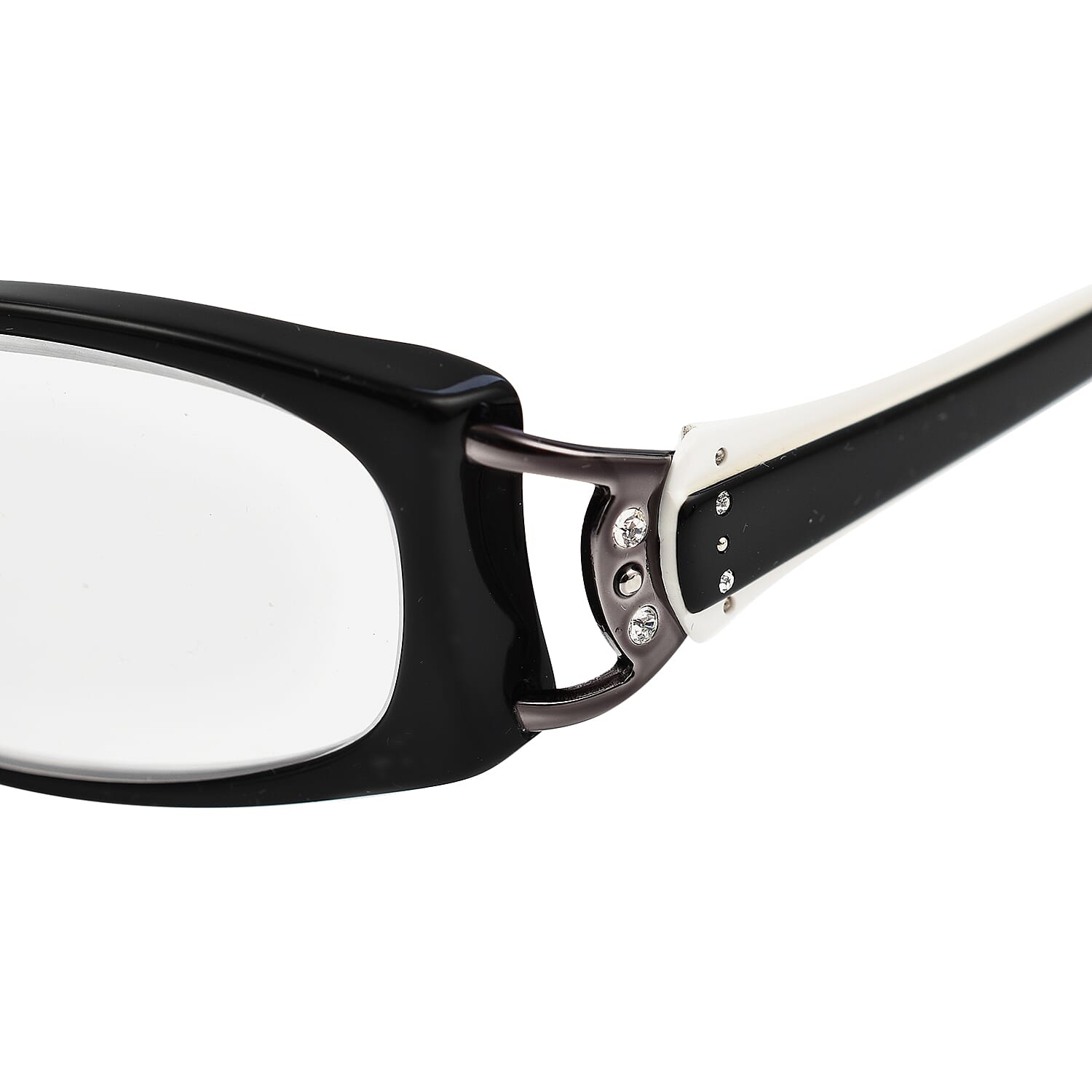 Designer Closeout - Lulu Guinness Reading Glasses (-3.5) - Black White