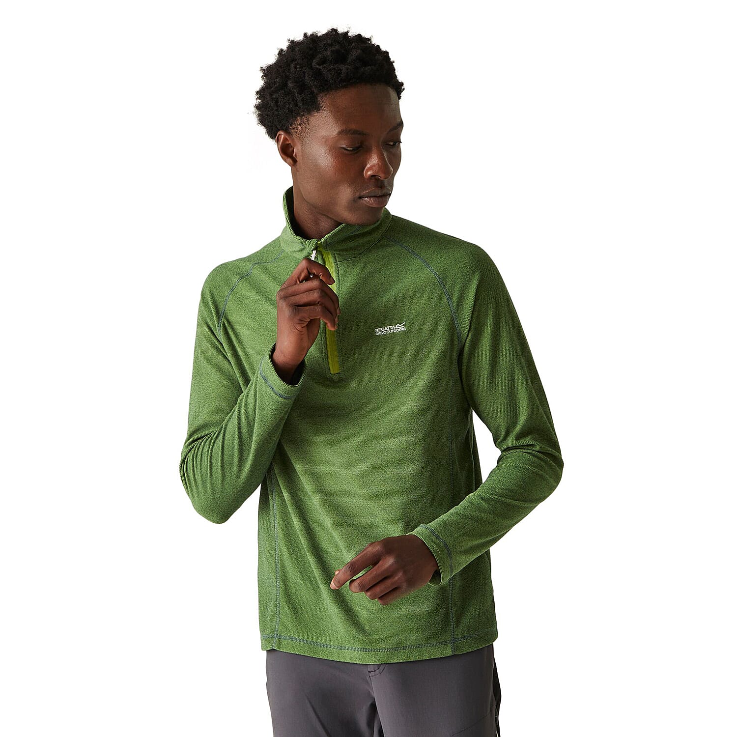 Regatta Montes Half Zip Fleece (Size-S) - Green