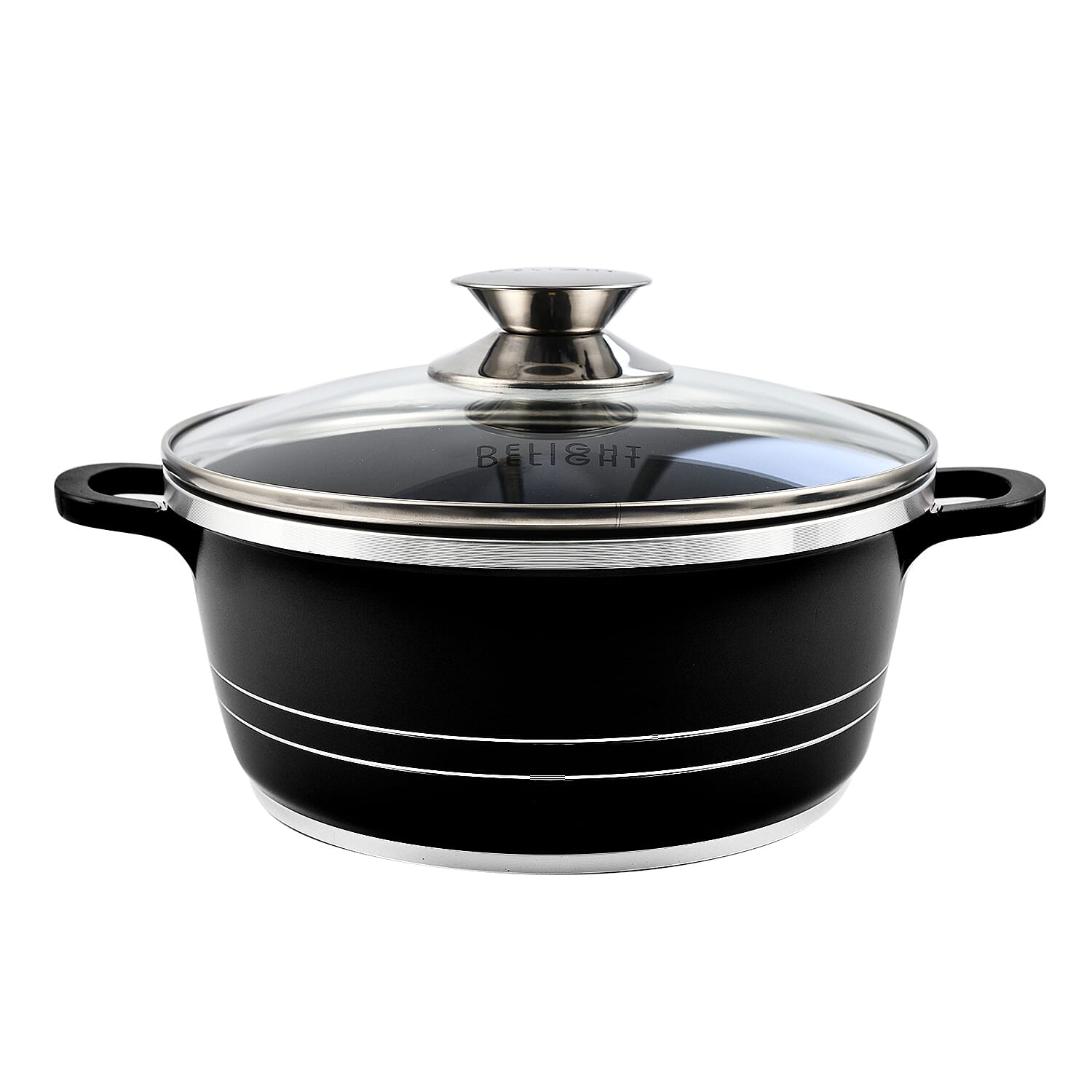 Last in Stock Deal- 10 Piece Set - Pan and Lid Set, Ceramic non-stick, Die-cast (32cm, 30cm, 28cm, 24cm, 20cm) - Black