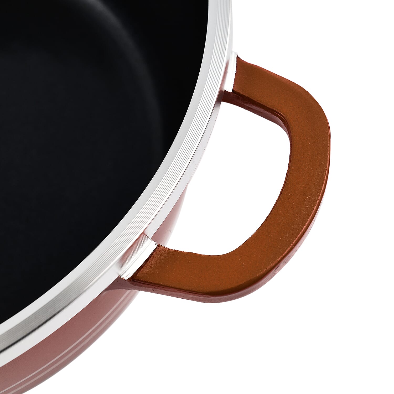 10 Piece Set - Pan and Lid Set, Ceramic non-stick, Die-cast (32cm, 30cm, 28cm, 24cm, 20cm) - Copper