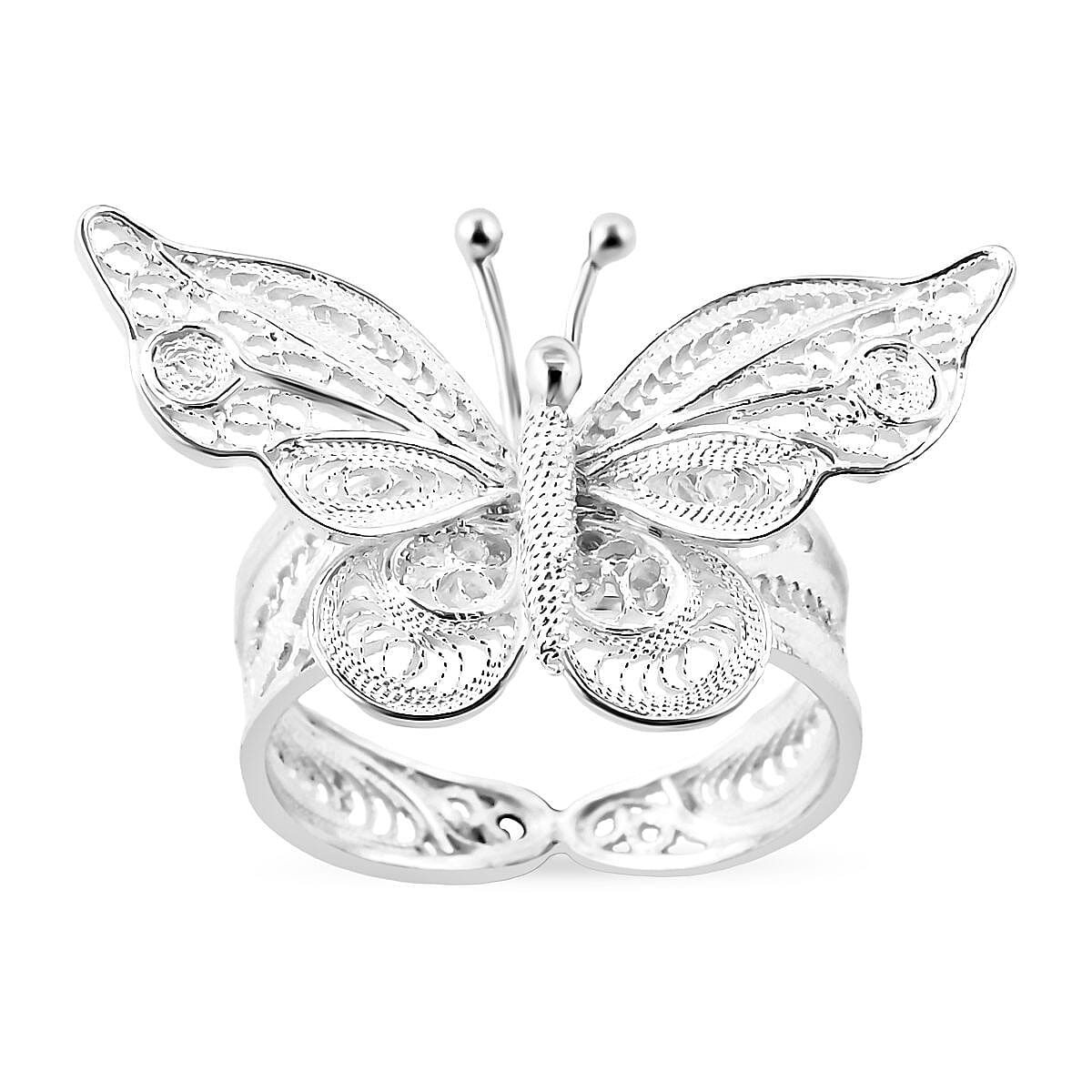 Butterfly Ring in Sterling Silver
