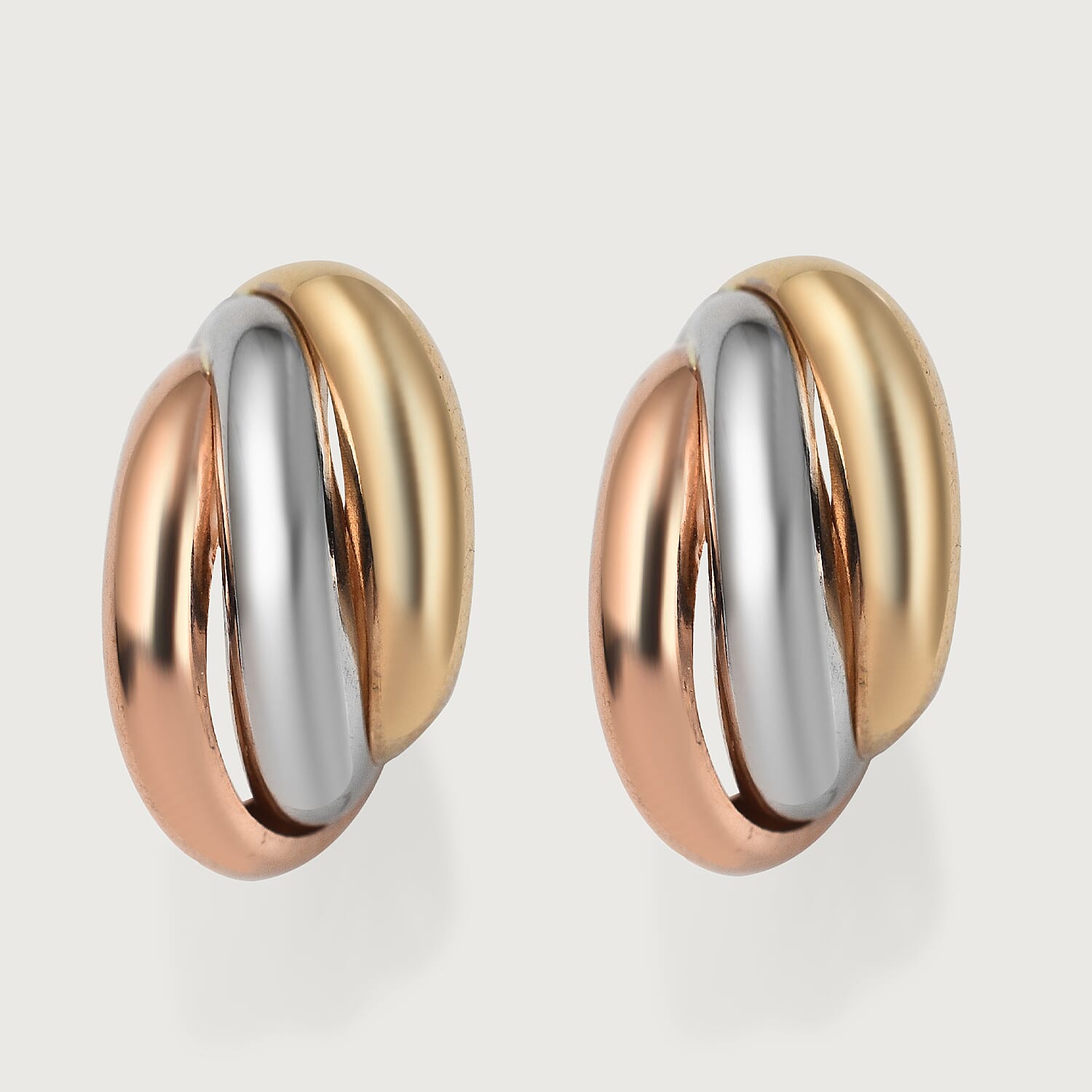 Rachel Galley - 9K Yellow Gold Half Hoop Push Back Earring, Gold Wt. 2.00 Gms.