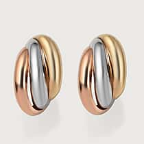 Rachel Galley - 9K Yellow Gold Half Hoop Push Back Earring, Gold Wt. 2.00 Gms.