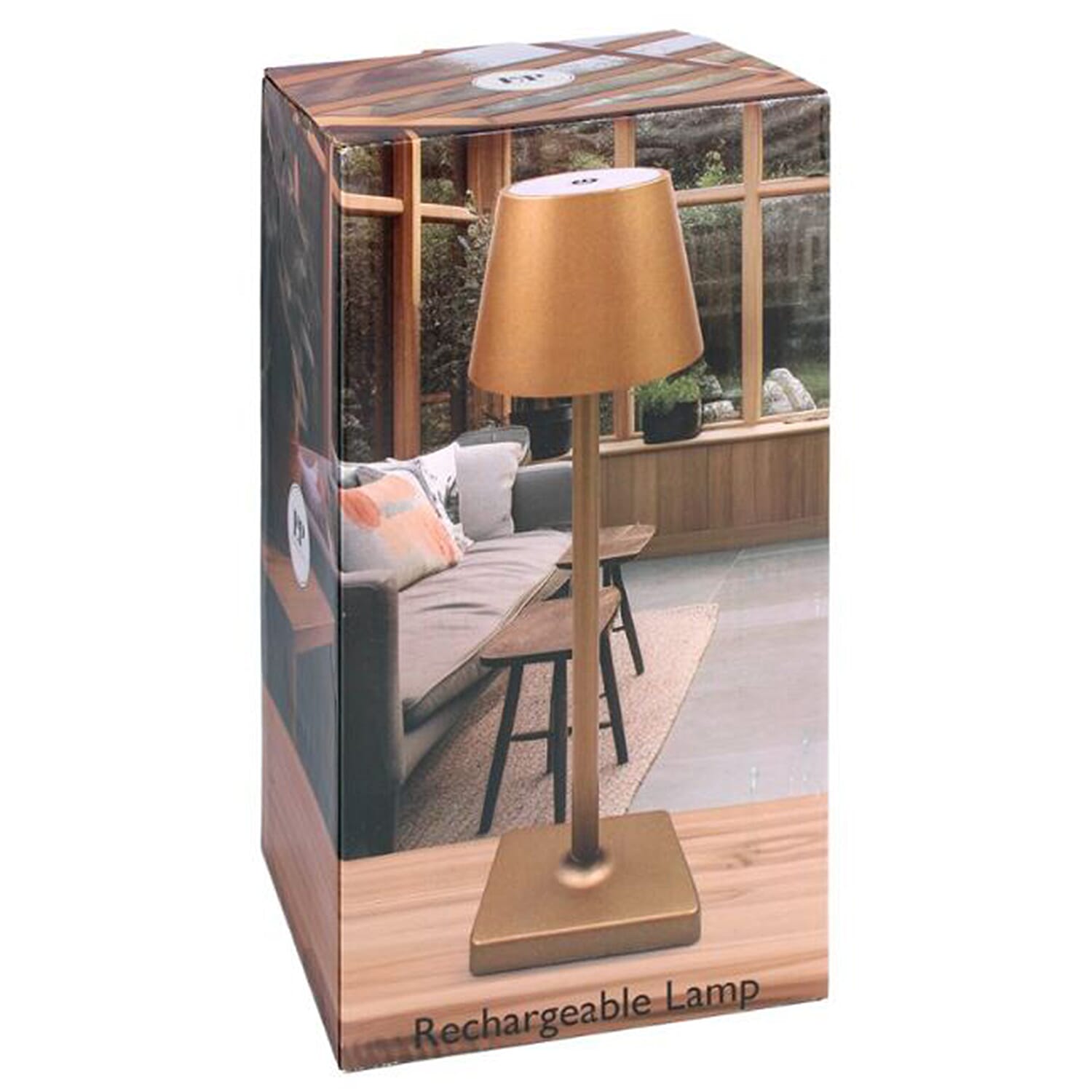 Lesser and Pavey Rechargeable Touch Lamp - Gold