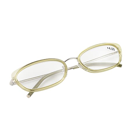 MAX MARA Rectangular Cat Eye Readers (Power 4.00) - Green