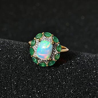 https://tjcuk.sirv.com/Products/77/2/7729299/Ethiopian-Opal-Emerald-White-Zircon-Main-Stone-With-Side-Stone-Ring-in_7729299_2.jpg?w=342&h=342