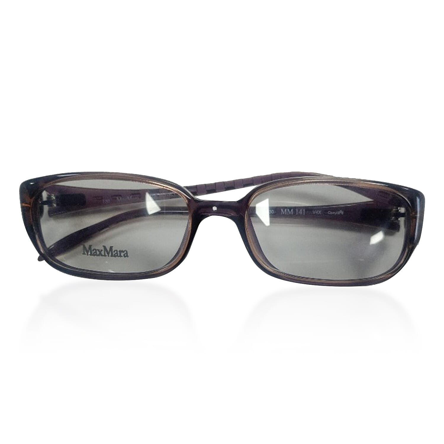 MAX MARA Rectangular Readers with Decorative Temples (Power 3.0) - Grey