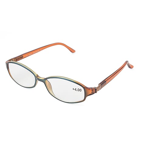 MAX MARA Rectangular Readers (Power 4.00) -  Orange