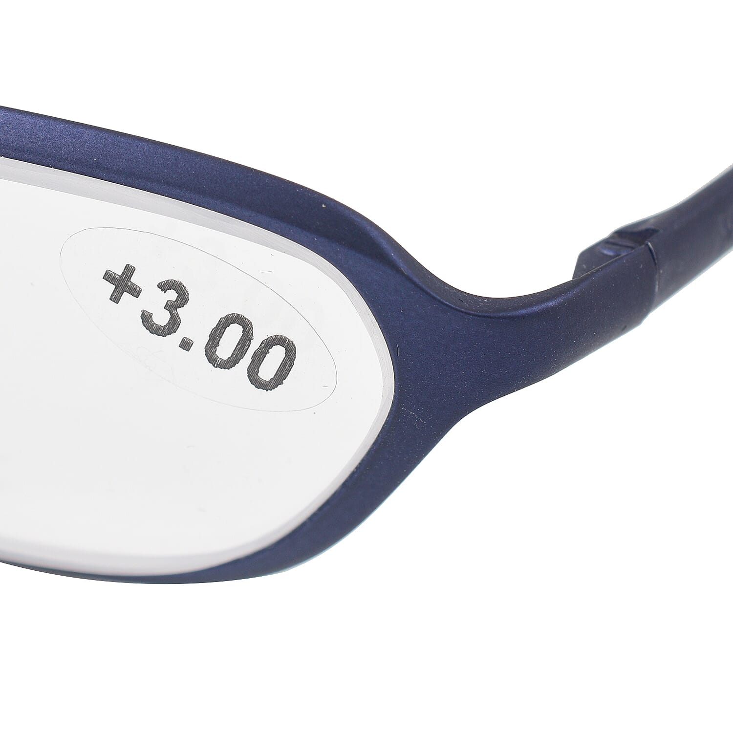 MAX MARA Shiny Oval Metal Readers (Power 3.00) - Royal Blue