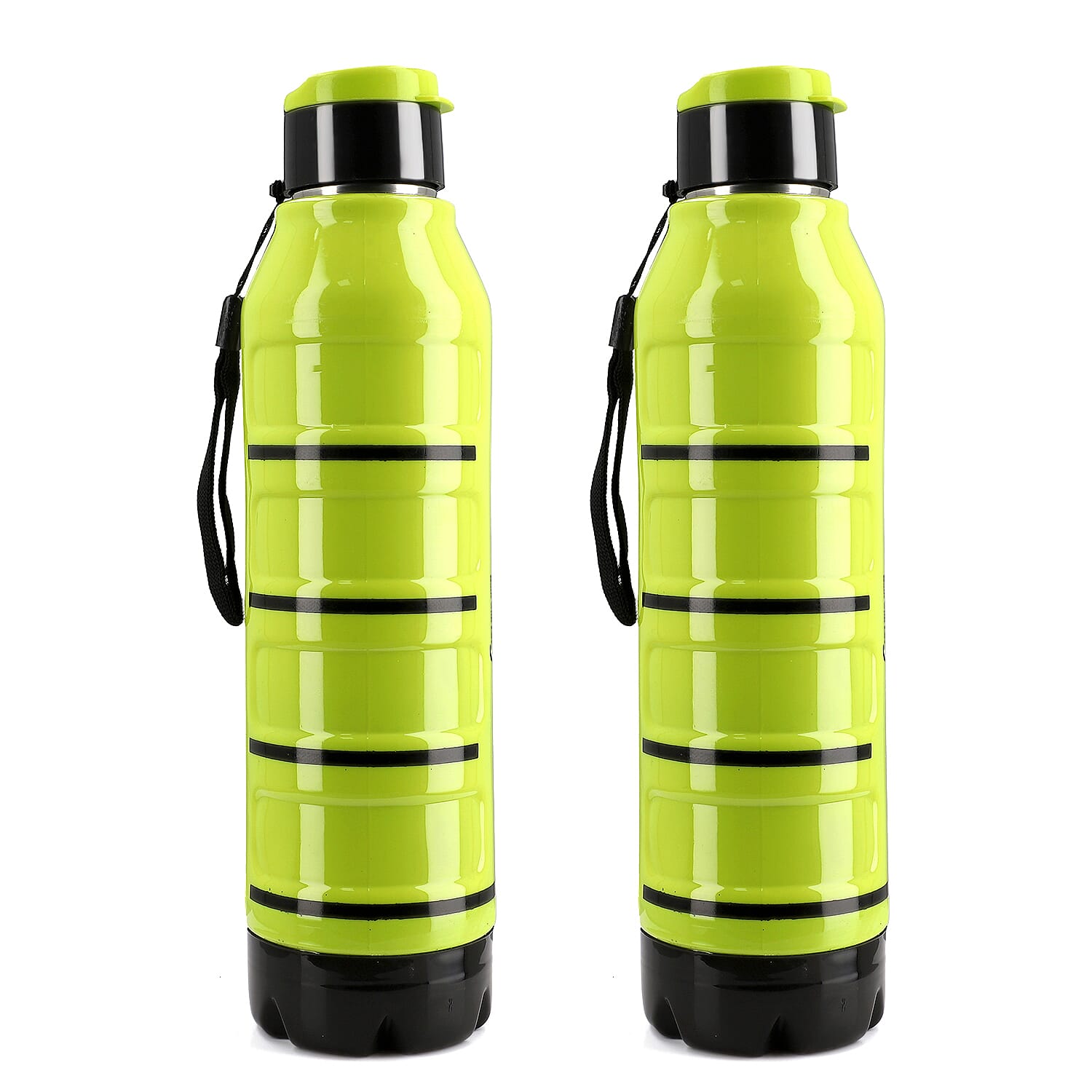 Water Bottle (Size 7x7x29 cm) - Green & Blue