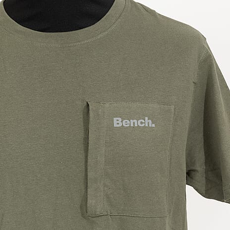 Mens Bench Cotton Tee (Size M) - Khaki