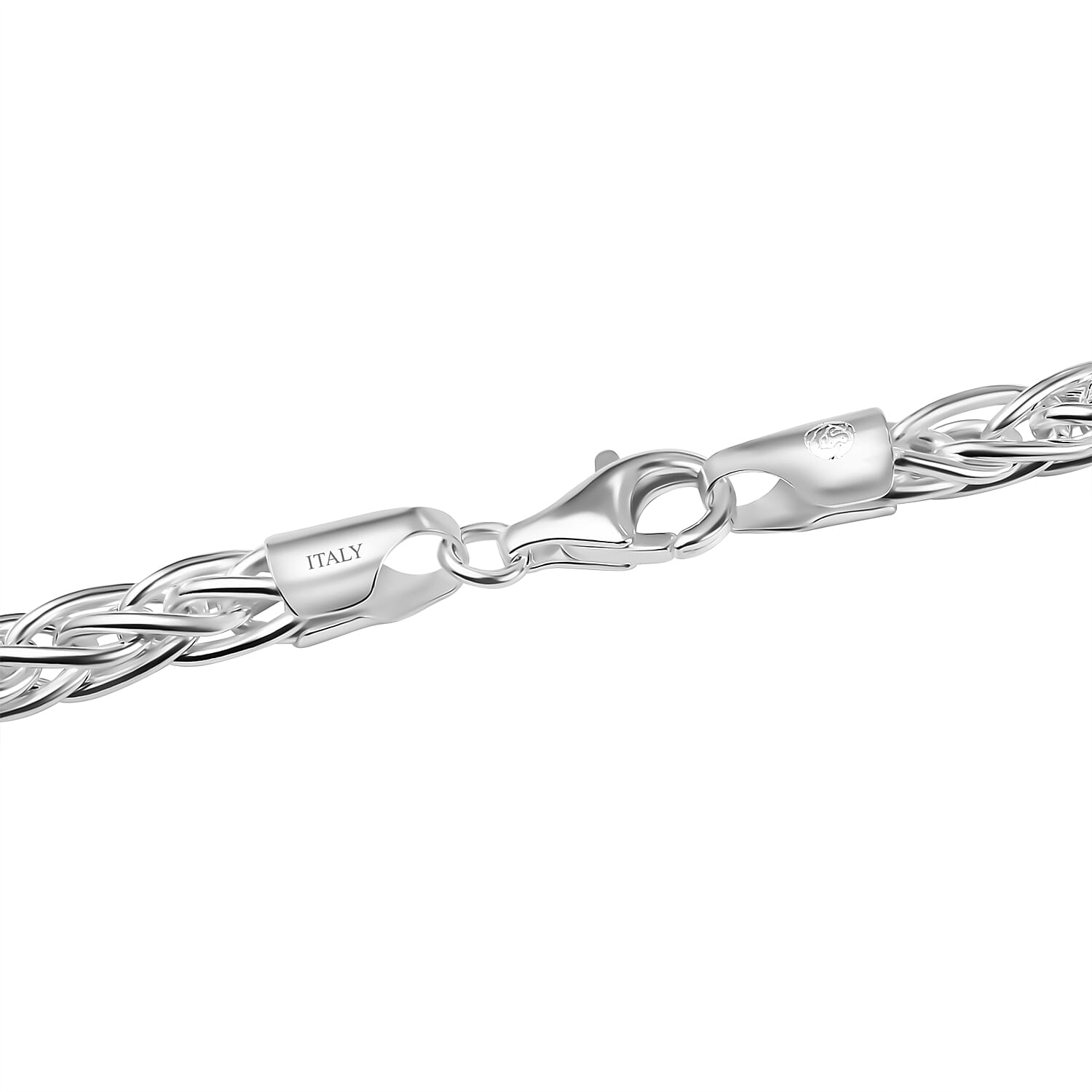 Italian Closeout - Sterling Silver Handmade Spiga Necklace (Size - 20), Silver Wt. 46.00 GM