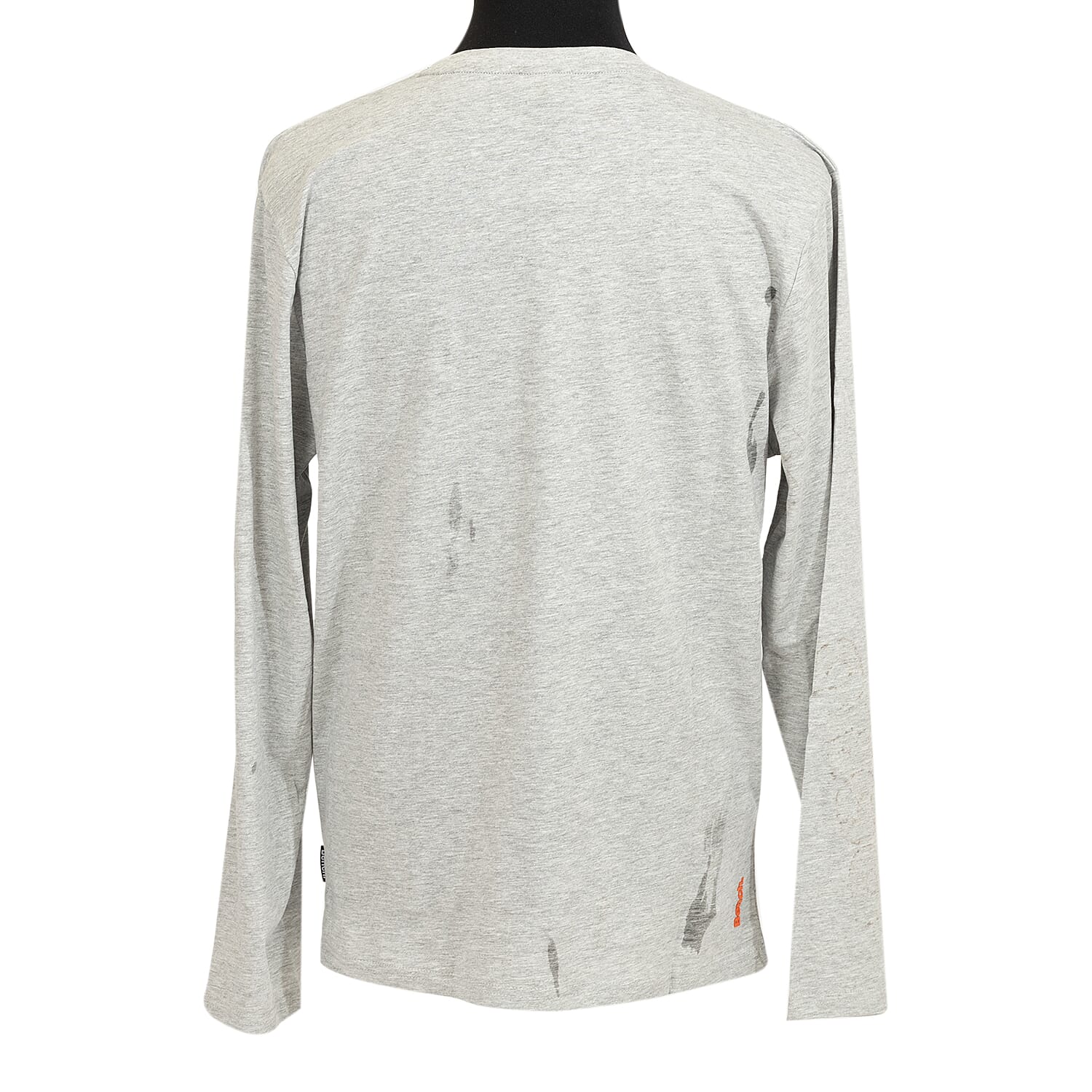 BENCH 100% Cotton Long Sleeve Top (Size XL) - Grey Marl