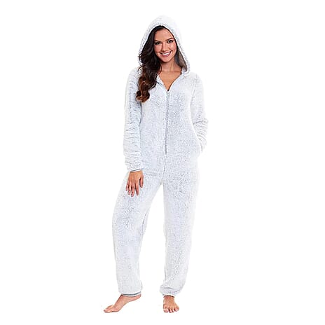 Ladies Cosy Fleece Onesie - Small