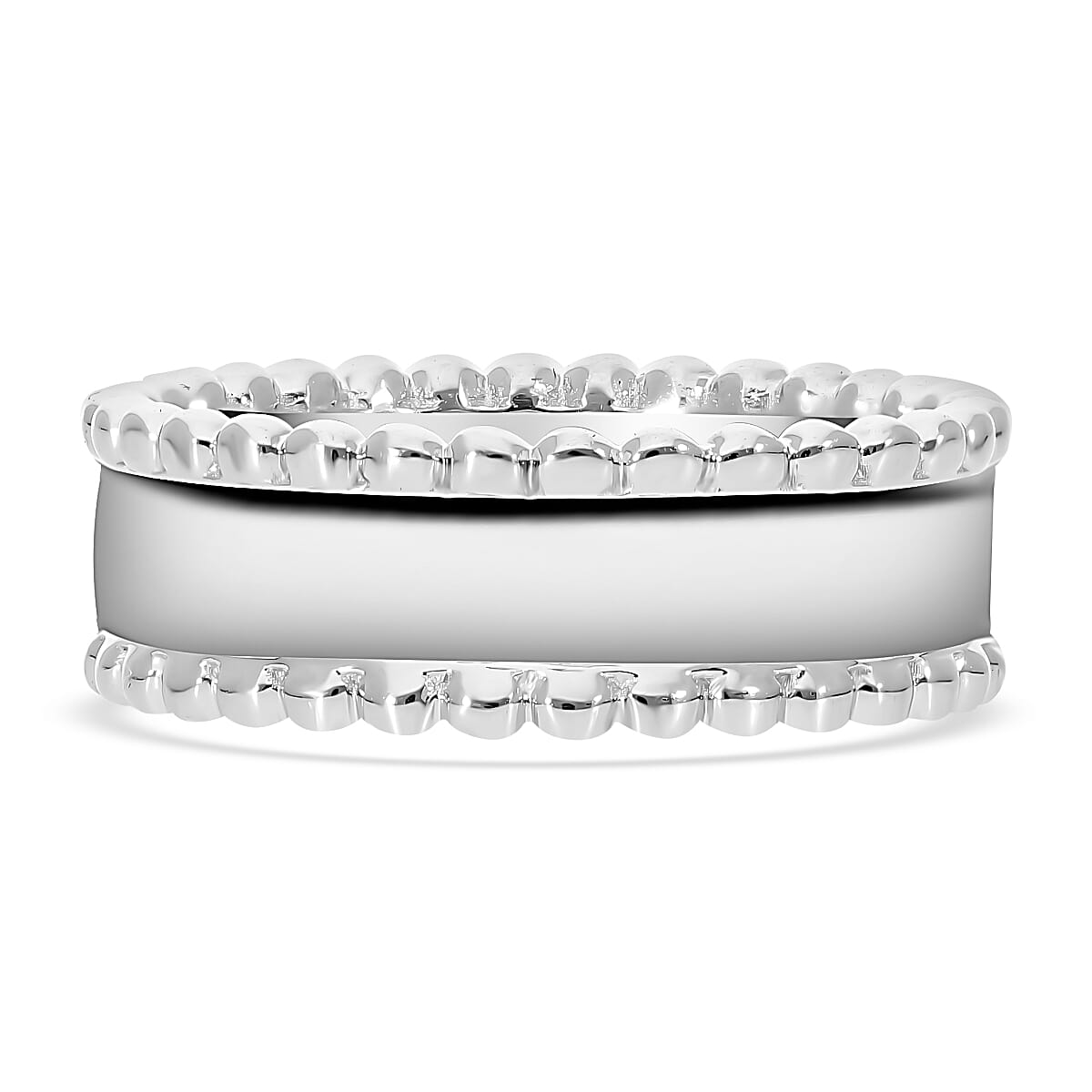 Designer Inspired - Diamond Eternity Band Ring in Platinum Overlay Sterling Silver 0.50 Ct Designer Inspired - Diamond Eternity Band Ring in Platinum Overlay Sterling Silver 0.50 Ct