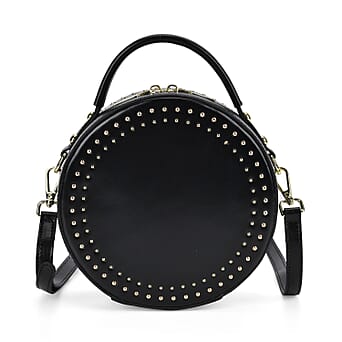 https://tjcuk.sirv.com/Products/77/3/7730077/Genuine-Leather-Solid-Crossbody-Bag-Size-19x8x19-cm-Black-Black_7730077.jpg?w=342&h=342
