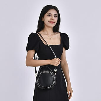 https://tjcuk.sirv.com/Products/77/3/7730077/Genuine-Leather-Solid-Crossbody-Bag-Size-19x8x19-cm-Black-Black_7730077_1.jpg?w=342&h=342