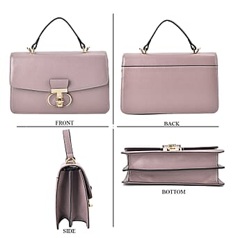 https://tjcuk.sirv.com/Products/77/3/7730141/Genuine-Leather-Crossbody-Bag-Size-25x9x15-cm-Light-Pink-Black_7730141_3.jpg?w=342&h=342