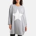 NOVA OF LONDON Foil Star Side Pockets Sweatshirt Dress