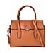 Genuine Leather Solid Crossbody Bag with Handle Drop - Black
