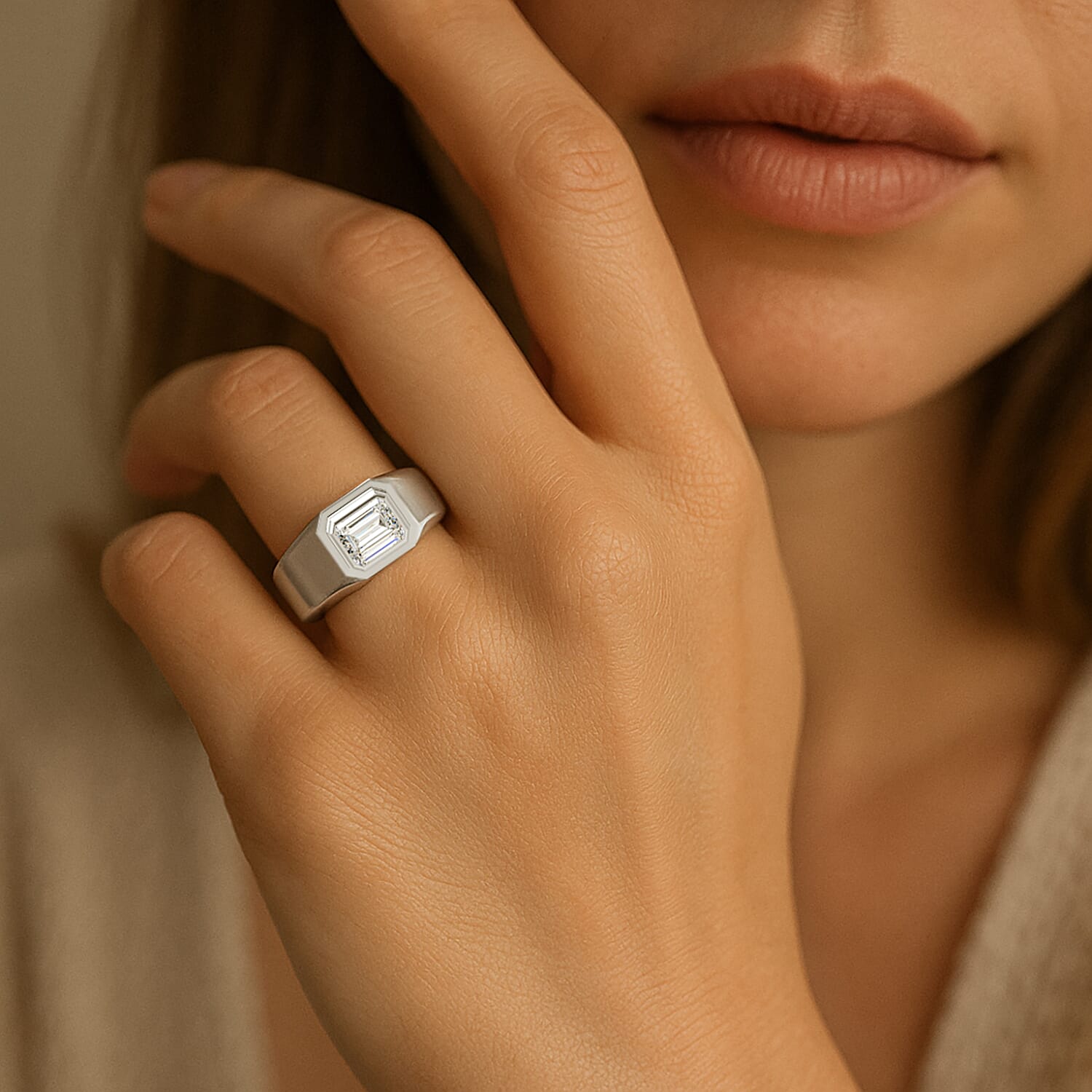 Luxuriant Diamond - 14K White Gold IGI Certified Lab Grown Diamond (VS1-E) Ring 1.00 Ct