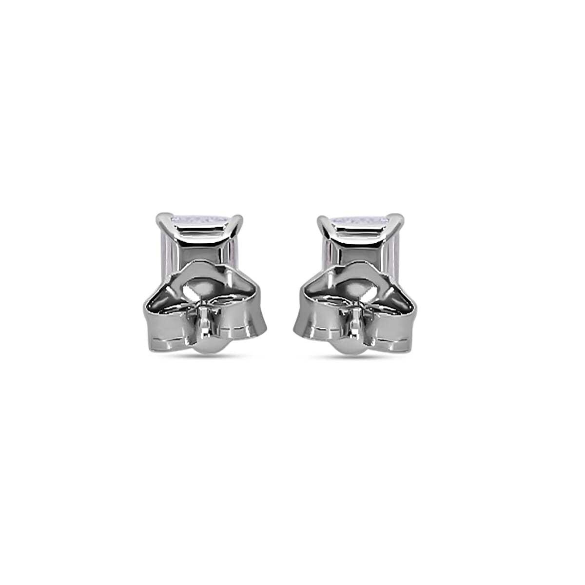 Luxuriant Diamond - 9K White Gold SGL Certified Lab Grown Diamond (VS-E-F) Stud Earrings 1.00 Ct