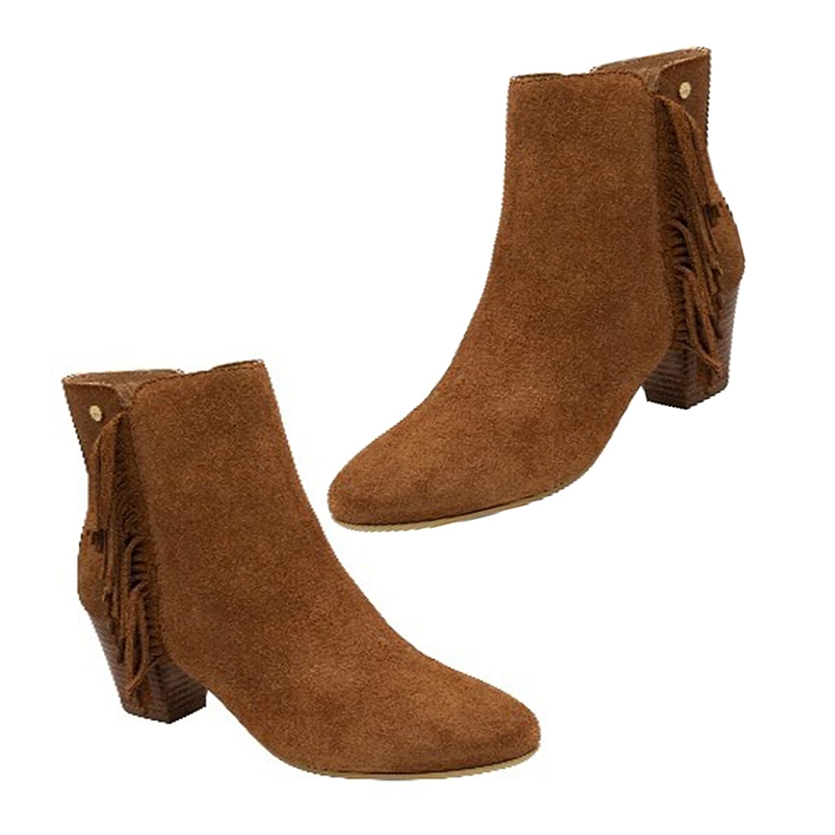 Ravel Premium Leather Womens Teelin Heeled Ankle Boots - BlackStripe