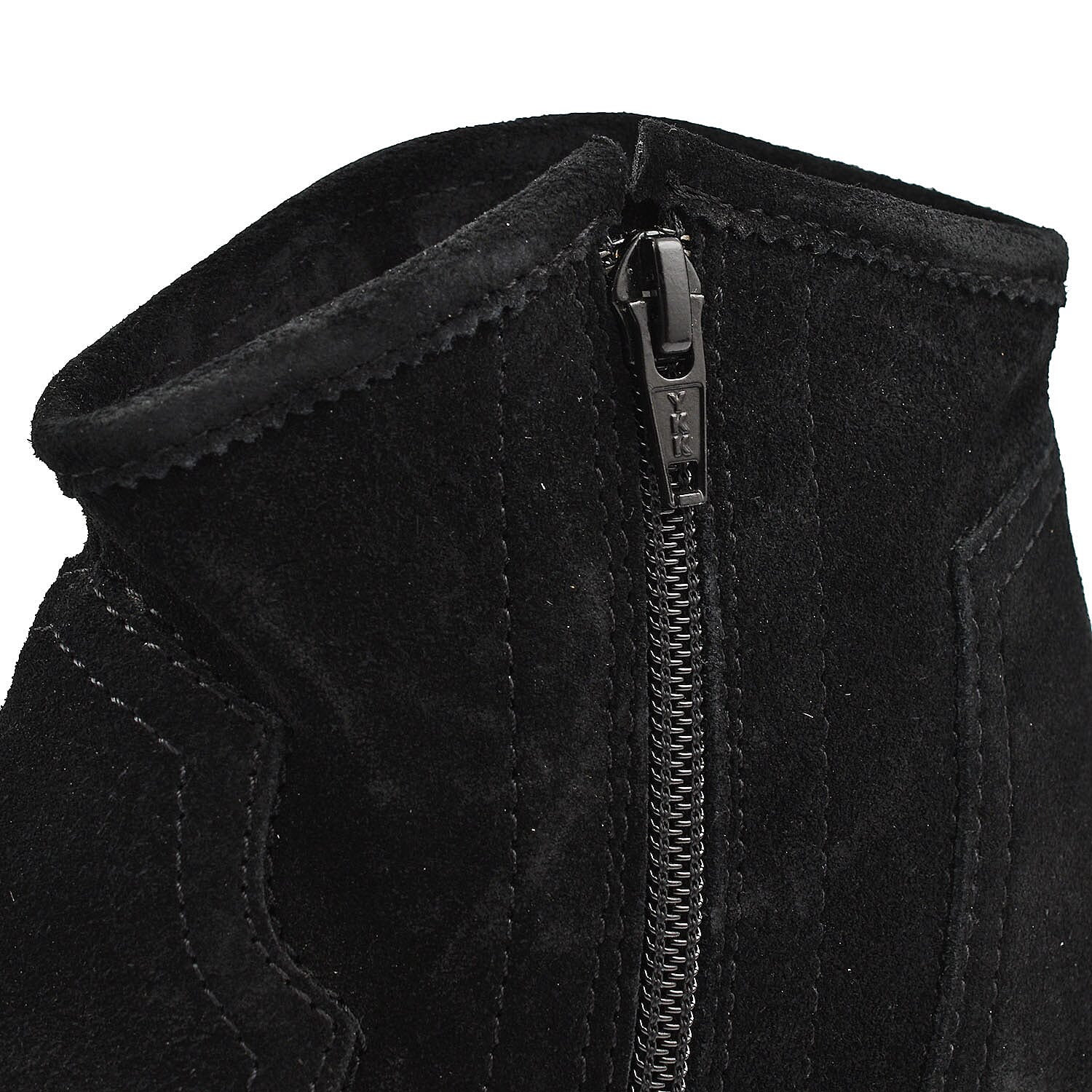 Ravel Premium Leather Womens Teelin Heeled Ankle Boots - BlackStripe