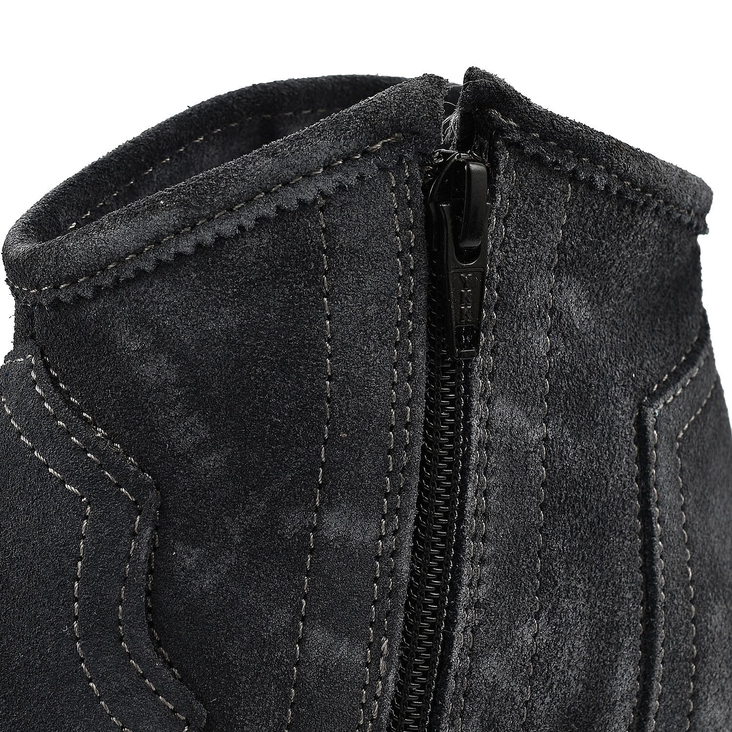 Ravel Premium Leather Womens Teelin Heeled Ankle Boots - BlackStripe