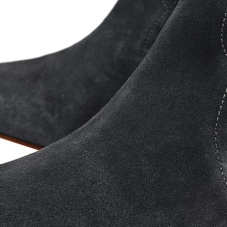 Ravel Premium Leather Womens Teelin Heeled Ankle Boots (Size 4) - Grey