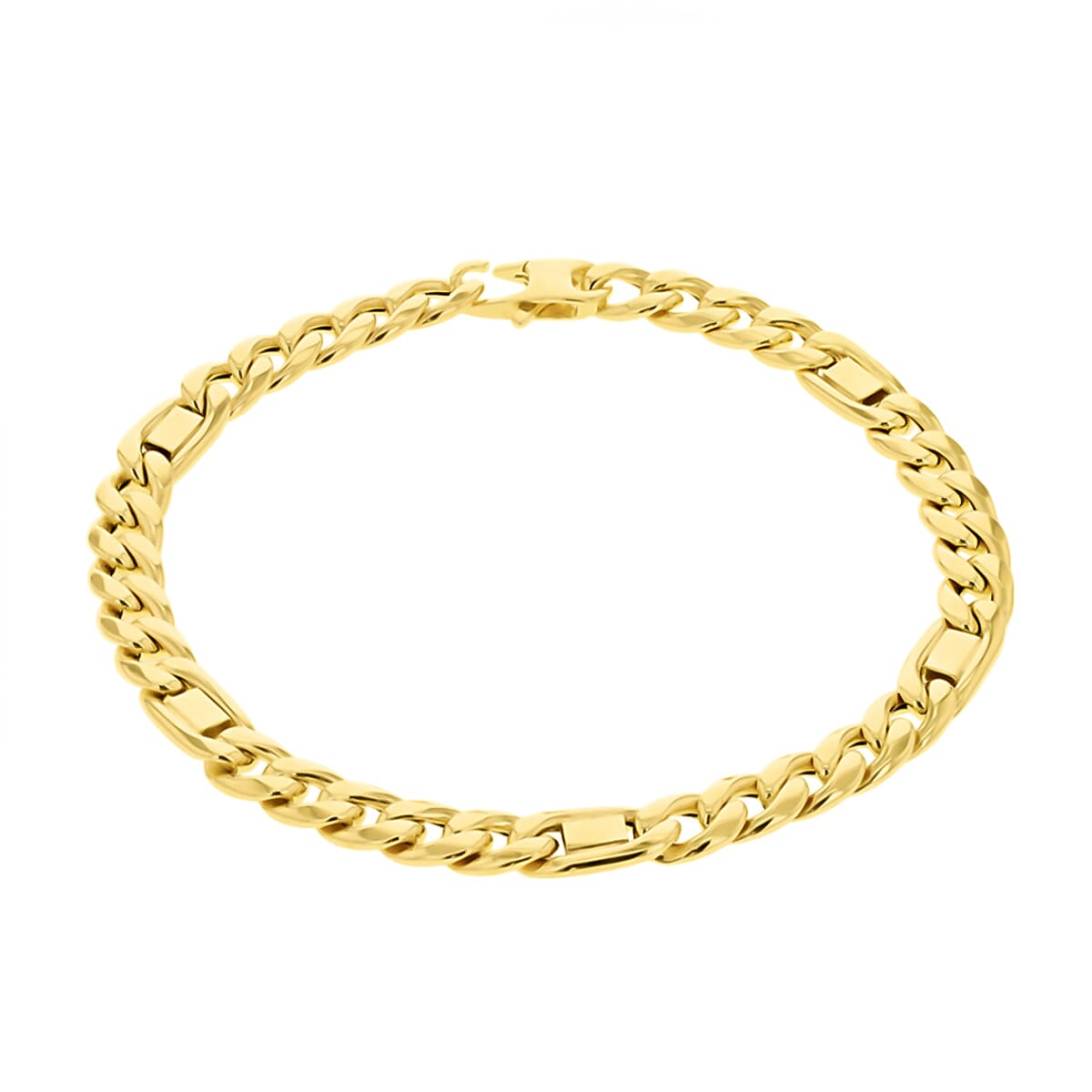 Dubai Closeout - 9K Yellow Gold Cuban Link Bracelet (Size - 8.25), Gold Wt. 8.60 Gms