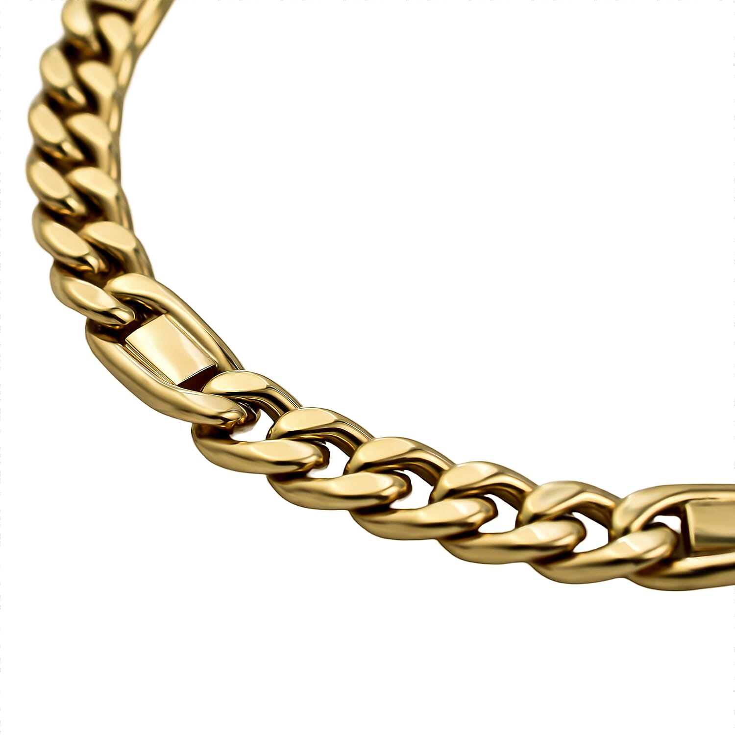 Dubai Closeout - 9K Yellow Gold Cuban Link Bracelet (Size - 8.25), Gold Wt. 8.60 Gms