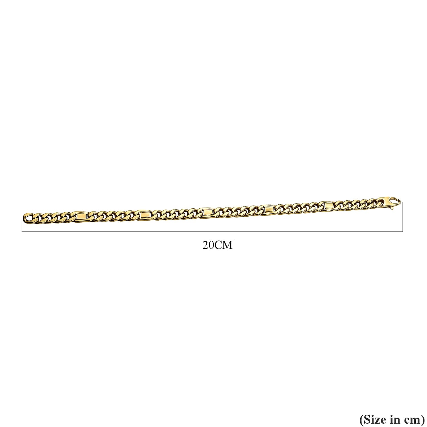 Dubai Closeout - 9K Yellow Gold Cuban Link Bracelet (Size - 8.25), Gold Wt. 8.60 Gms