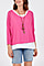 Double Layer Top with Necklace - Hot Pink