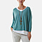 Double Layer Top with Necklace - Mint