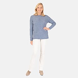 Ribbed Star Jumper - Beige