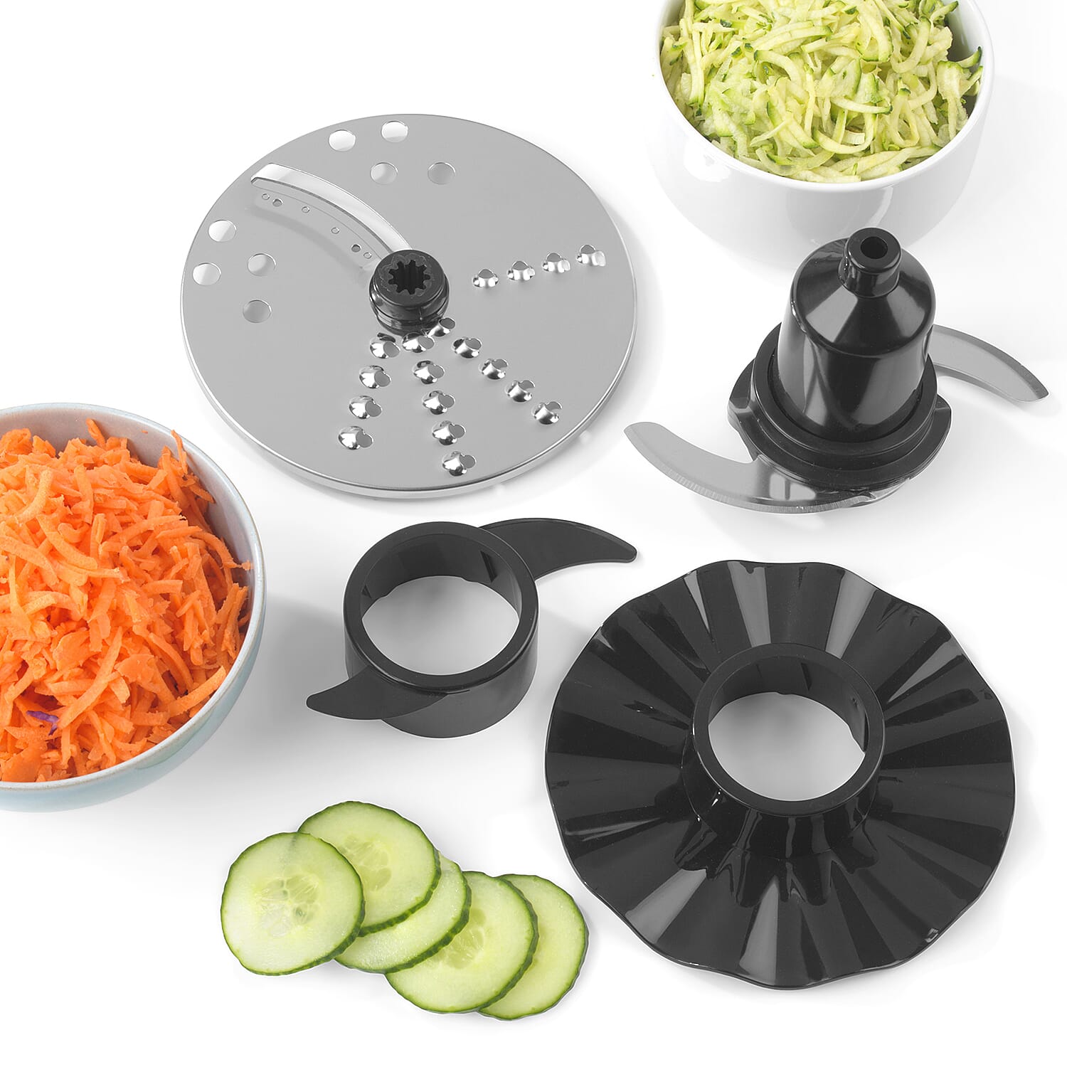 Shimmer Food Processor and Blender Set (800 W) - Grey