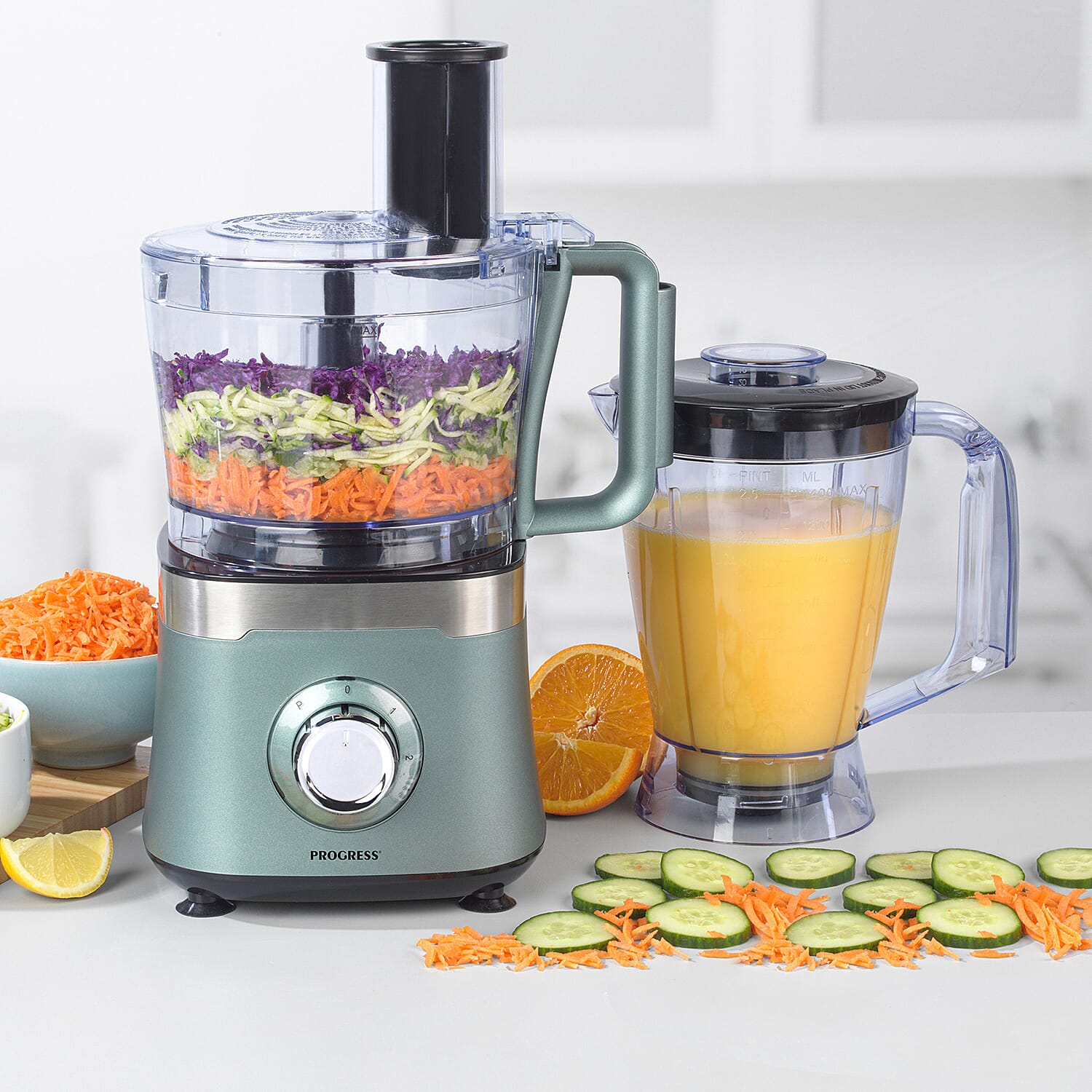Shimmer Food Processor and Blender Set (800 W) - Grey
