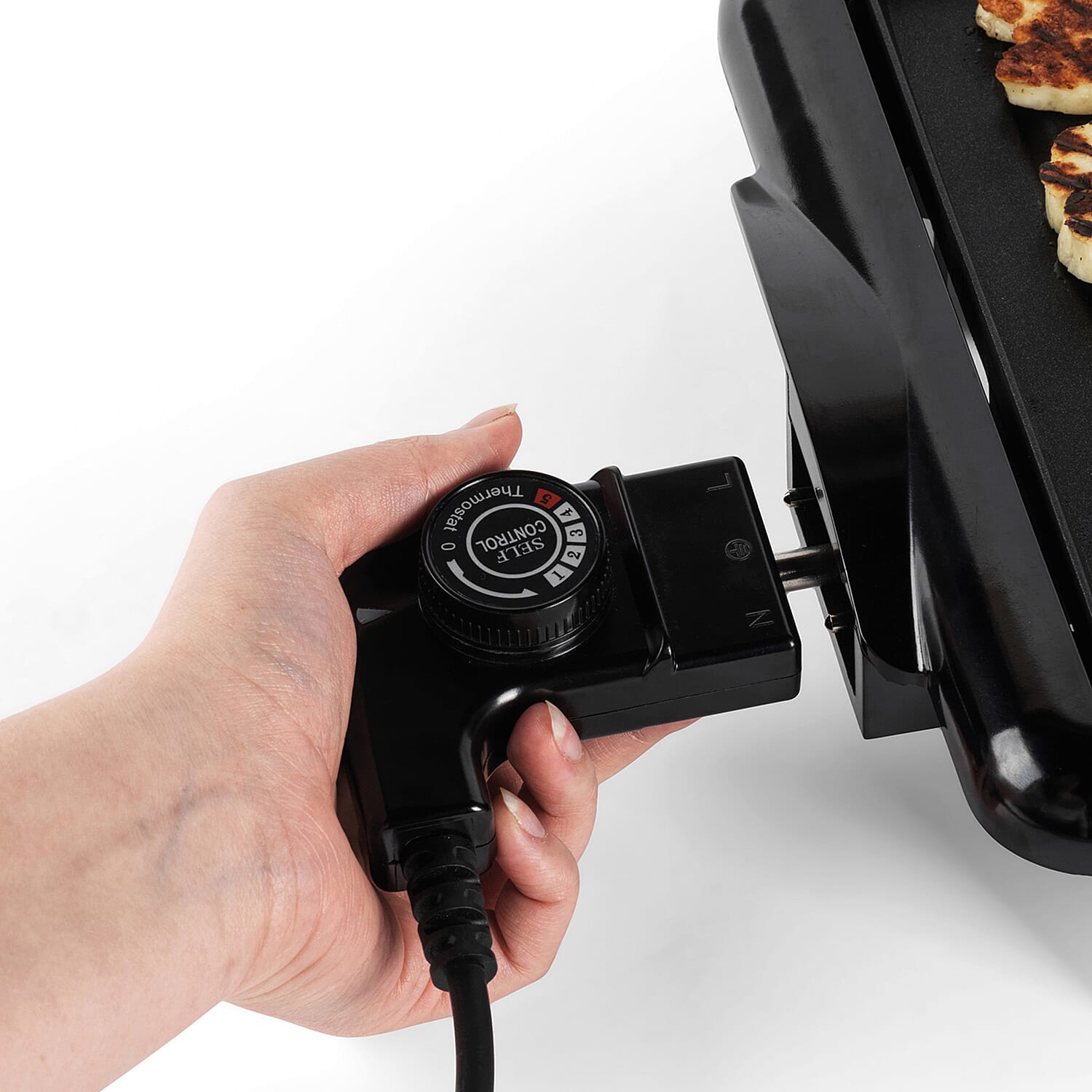 Grill Pan and Griddle (Size 33x10x60 cm) - Black