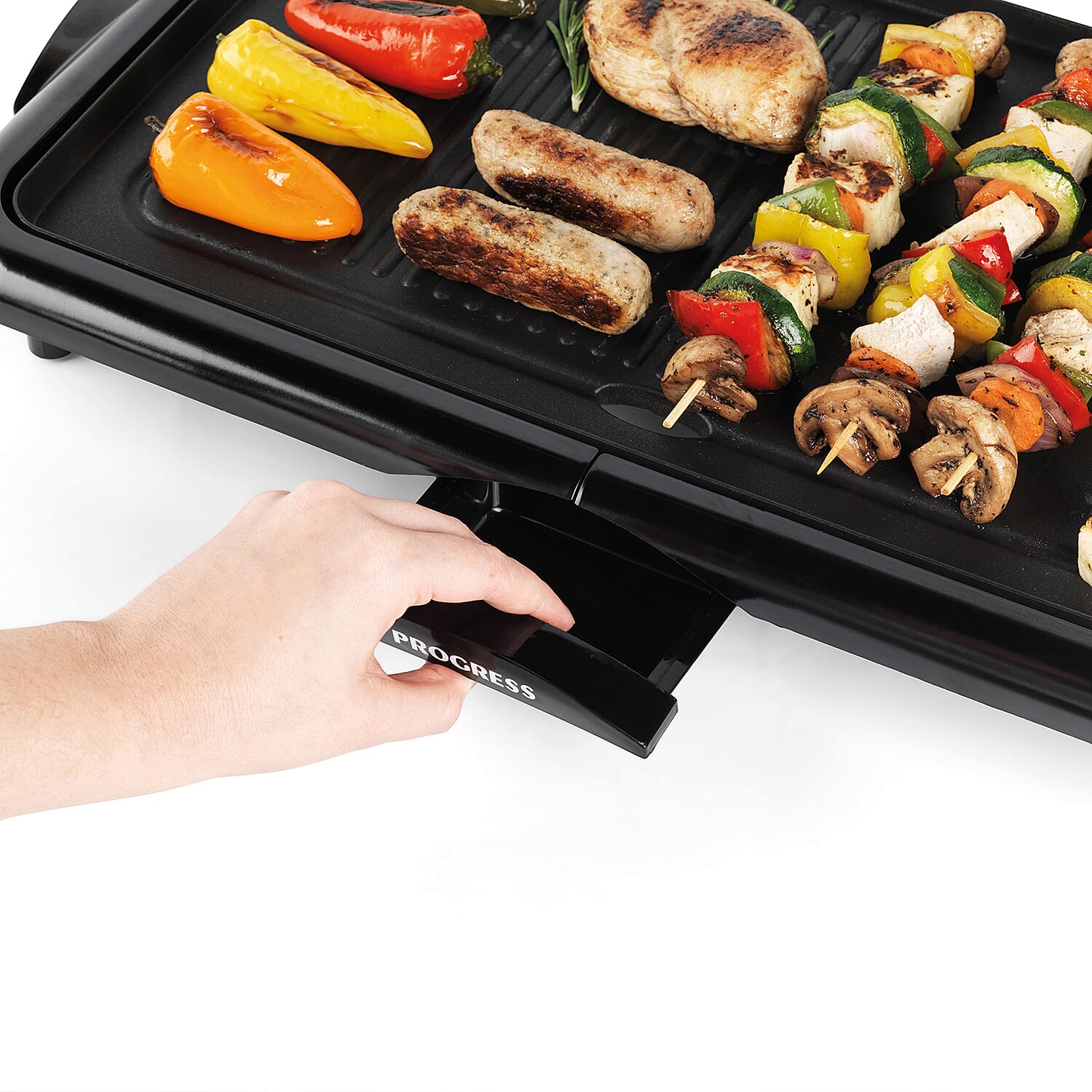 Grill Pan and Griddle (Size 33x10x60 cm) - Black
