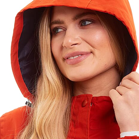 Arctic Storm - MELANIE Long Waterproof Jacket (Size14) - Orange