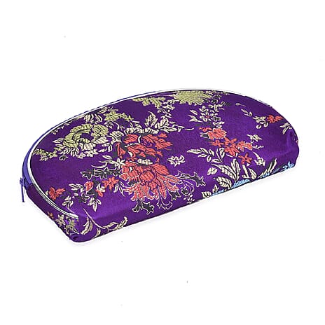 Embroidery Jewellery Box (Size 8x5x1 in) - Purple - Purple