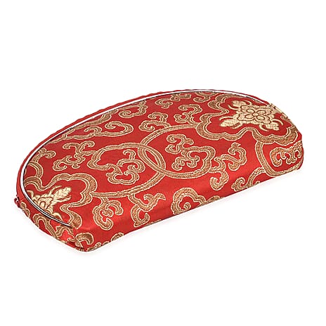 Embroidery Jewellery Box (Size 8x5x1 in) - Red - Purple
