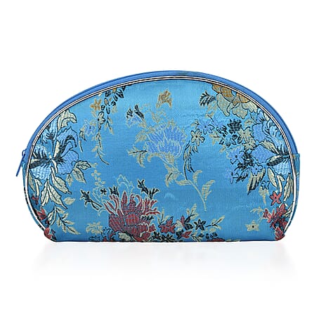 Embroidery Jewellery Box (Size 8x5x1 in) - Teal - Purple