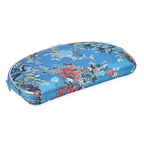 Embroidery Jewellery Box (Size 8x5x1 in) - Teal - Purple