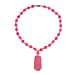 Purple Jade Beads Necklace (Size - 20) in Rhodium Overlay Sterling Silver 560.70 Ct.